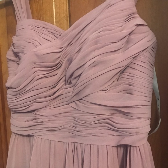 Vintage mauve Azazie Sapheira dress. - Picture 2 of 5